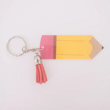 Load image into Gallery viewer, Blank Acrylic Pencil Keychain - Fuschia - Keychain
