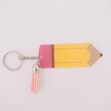 Load image into Gallery viewer, Blank Acrylic Pencil Keychain - Light Pink - Keychain
