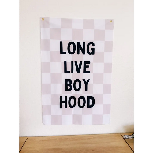 Checkered Love Live Boyhood Fabric Banner