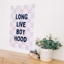 Load image into Gallery viewer, Checkered Love Live Boyhood Fabric Banner
