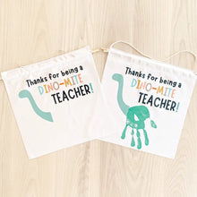 Load image into Gallery viewer, Dino-mite Teacher Handprint Banner - Banners
