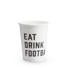 Load image into Gallery viewer, Football Themed Party Pack - White Eat Drink Football -
