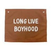 Load image into Gallery viewer, Long Live Boyhood Banner - Rust - Banners
