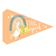 Load image into Gallery viewer, Unicorn Pennant Flags - Printable
