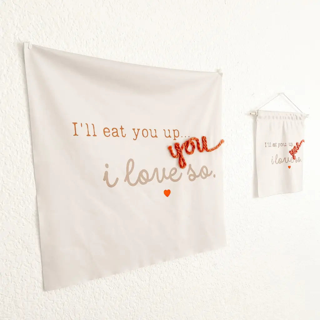 Valentine’s I Love You So LARGE Wall Hangings - Banners